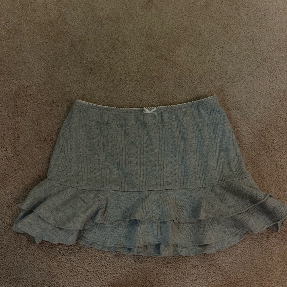 Urban outfitters out from under ruffle skirt size xs in gray